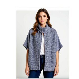 Elsamanda Grey Sweater from Italy Thick Chunky Knit Alpaca Wool blend